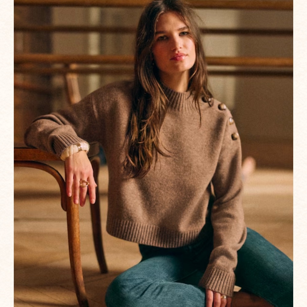 Brand New Sezane Elena Jumper